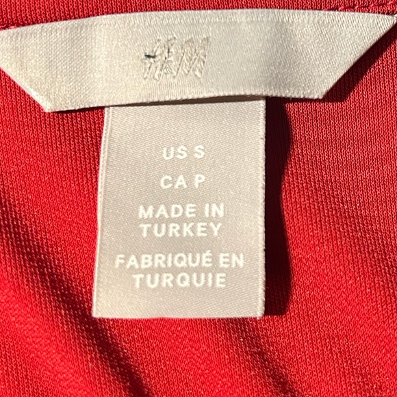 Red peplum blouse (size:S) - Picture 4 of 4